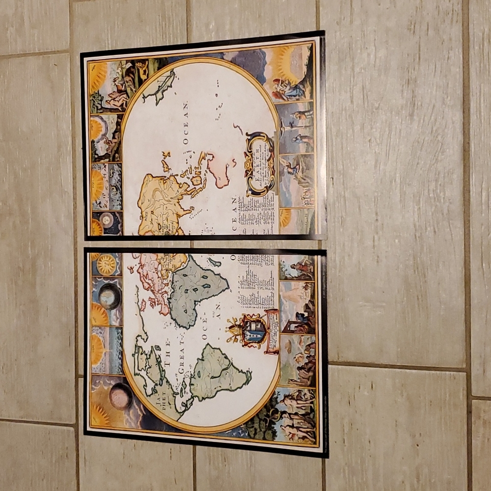 Creation Map of All the Earth Poster